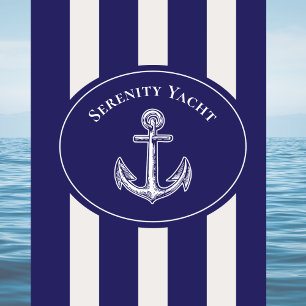 Nautical Yacht Anchor Blue Bot Name