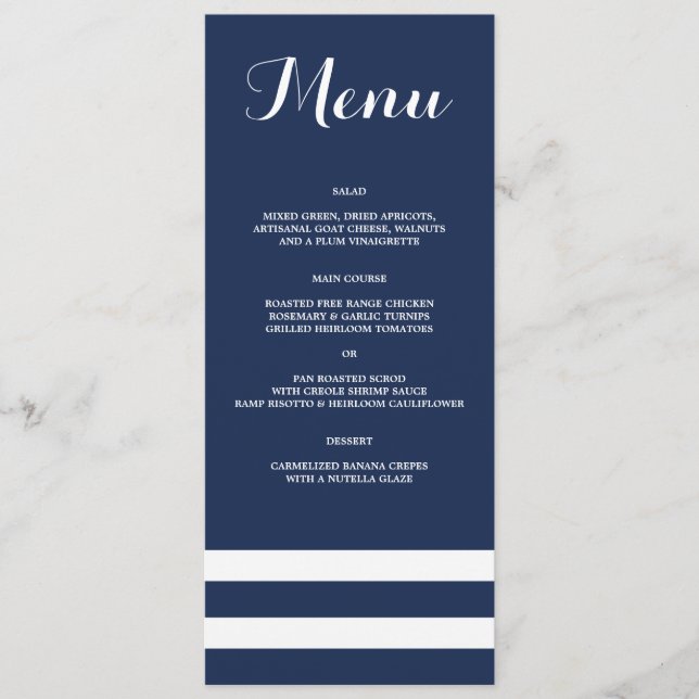 Náutico | Menú (Anverso)