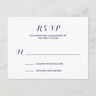 Náutico Tarjeta de respuesta de boda