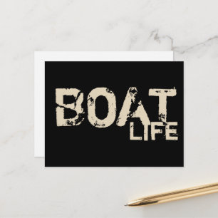 naútico VIDA EN BARCO Tarjeta postal