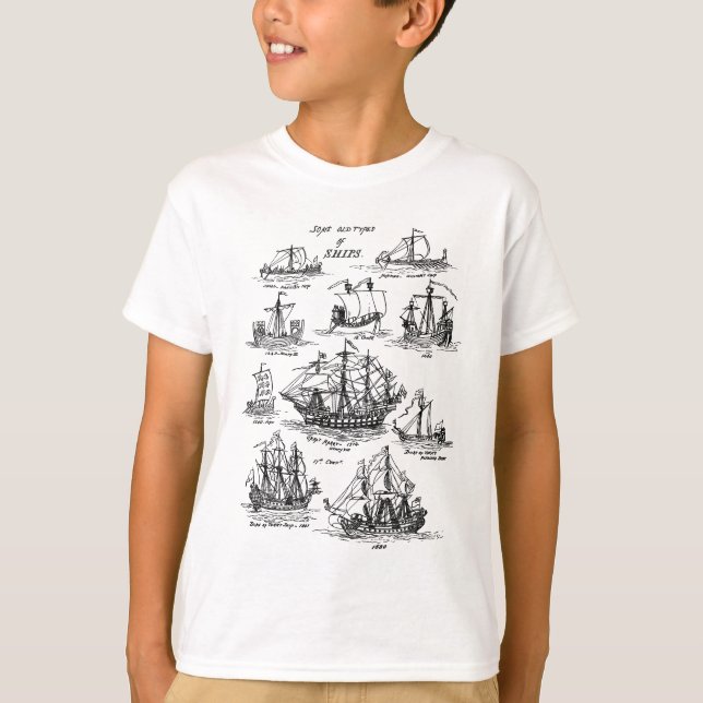 NAUTICO VIEJO BUQUES DE VELA Camiseta (Anverso)