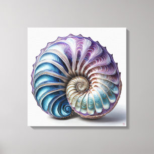 Nautilus - Impresión de arte de lienzo envuelto