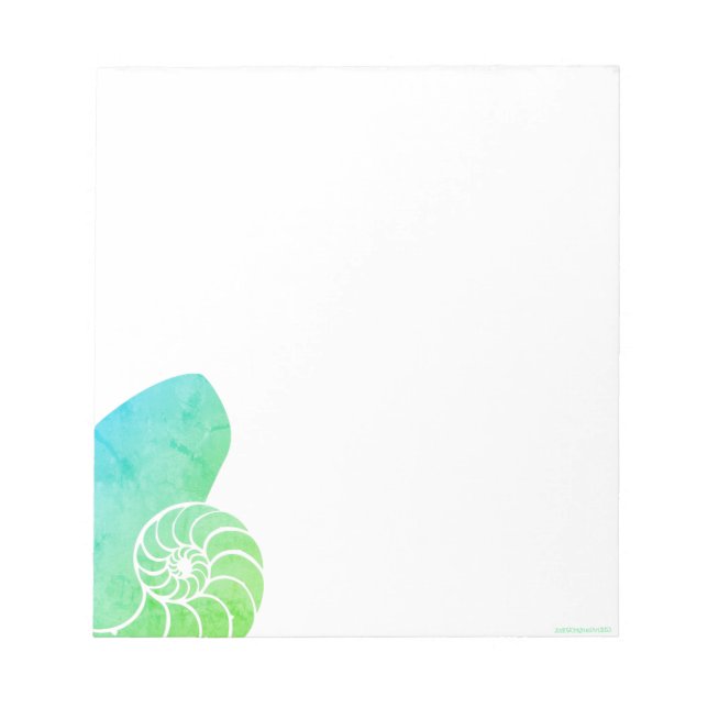 Nautilus Shades del Bloc de notas verde (Frente)