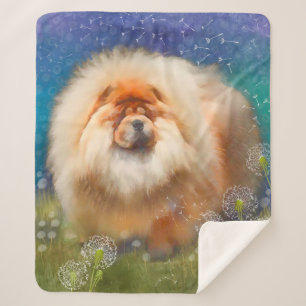 NAVA en la manta de dandelion-chow Sherpa 3 tamaño