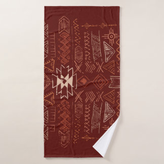 Navajo Aztec: Patrón de Doodle Étnico.