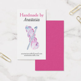 Nave crochet rosa hecha a mano