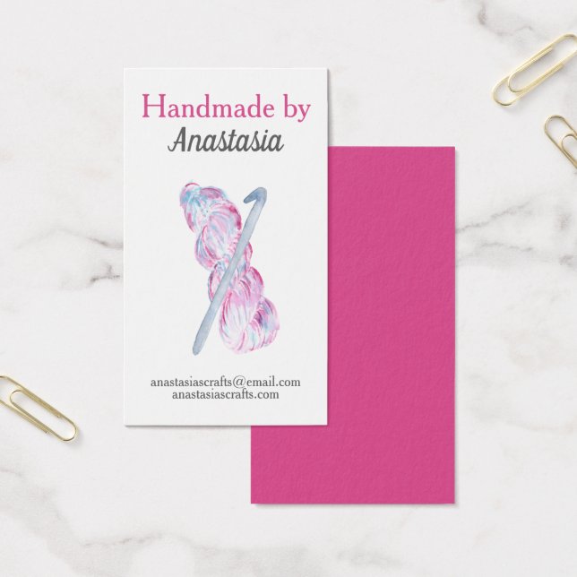 Nave crochet rosa hecha a mano (Oficina)