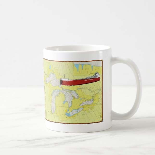 Nave CSL Niagra de Great Lakes en una taza y una (Derecha)