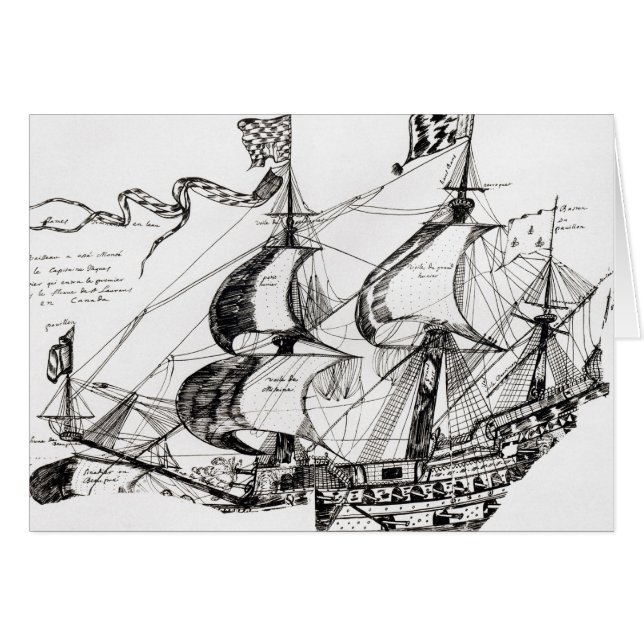 Nave de Jacques Cartier, 'Rarete Indes (Anverso (Horizontal))