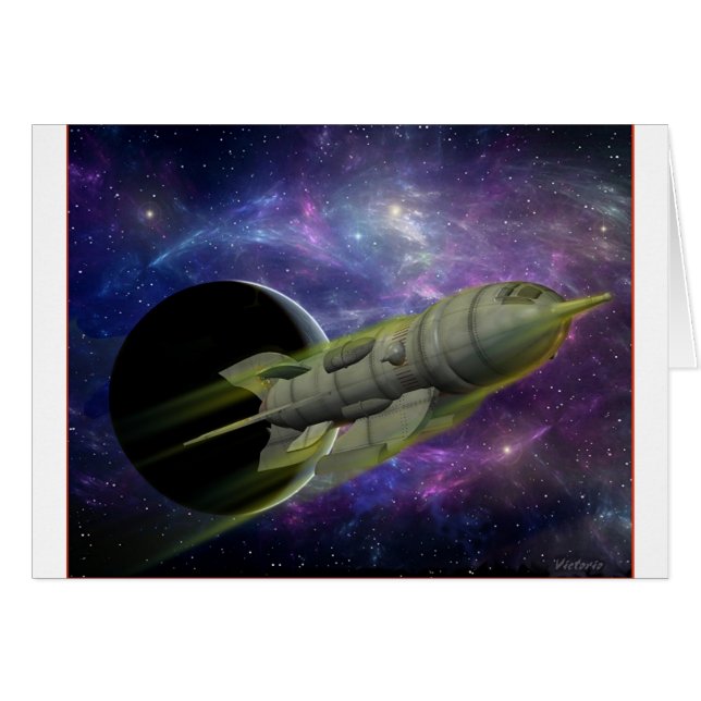 Nave de la estrella toda la tarjeta de la ocasión (Anverso (Horizontal))