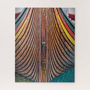 Nave de madera de Viking - 16x20 - rompecabezas de