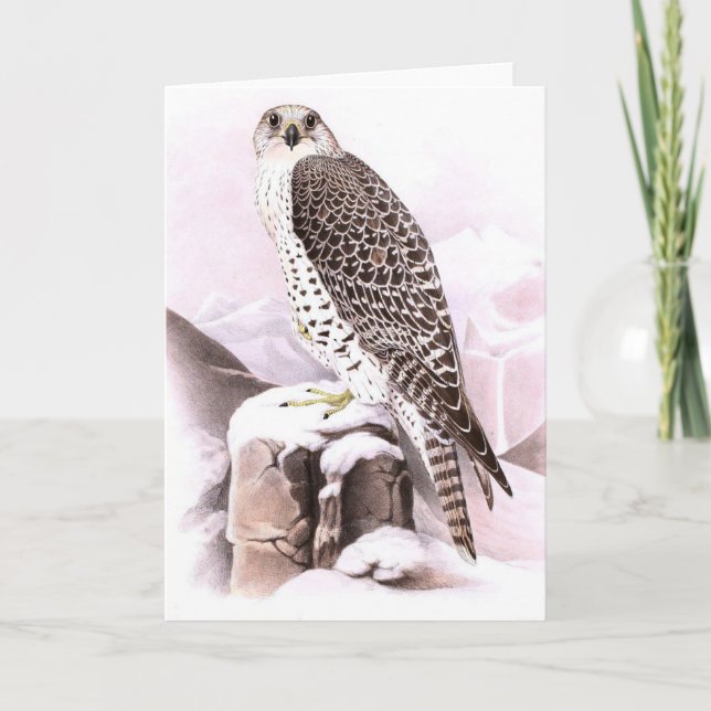 NAVE DE tarjeta de nota plegada EN NIEVE (Anverso)