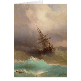 Nave en el mar tempestuoso
