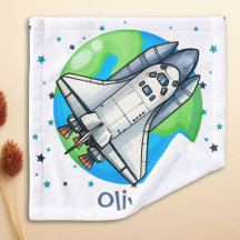 Nave Espacial Adorable Alrededor de la Tierra