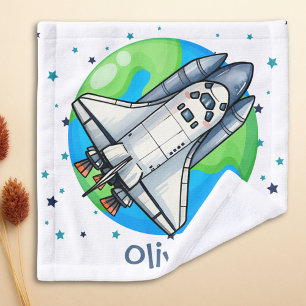 Nave Espacial Adorable Alrededor de la Tierra
