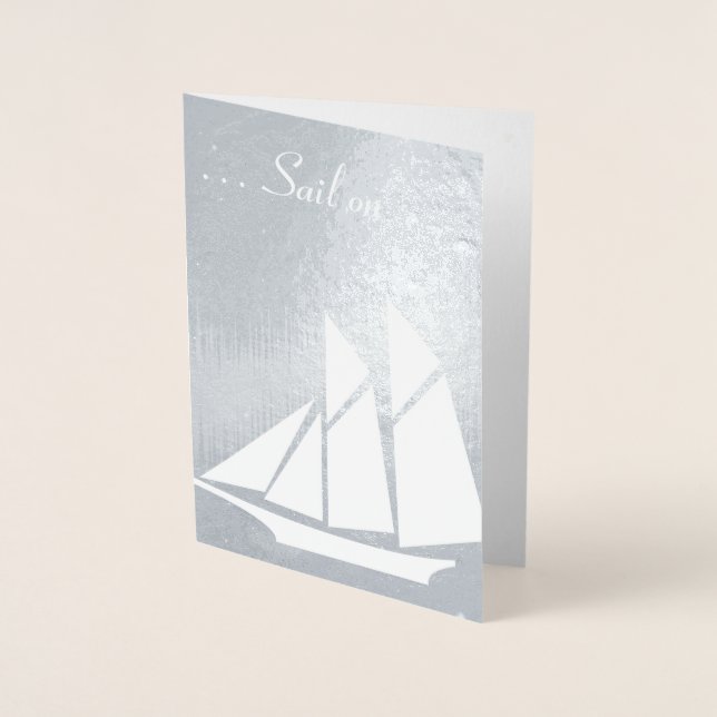 Navegación Con Tarjeta De Relieve metalizado De Cu (Anverso)