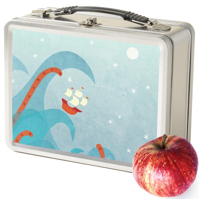Navegación por Monstruo del Mar (Sailing boat sea monster fun lunchbox)