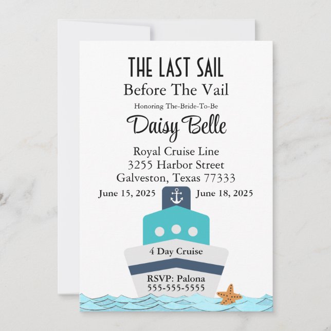 Navegar Antes De La Invitación De Vail (Anverso)