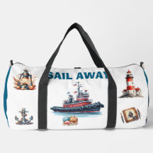 Navegar fuera de la bolsa de viaje nautical vintag
