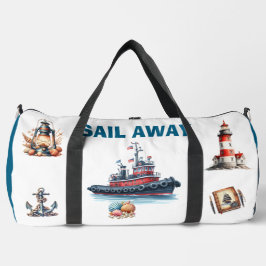 Navegar fuera de la bolsa de viaje nautical vintag