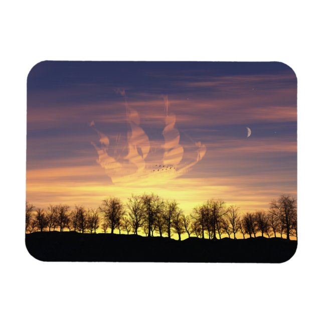 Navegar por el imán flexible del cielo nocturno (Horizontal)