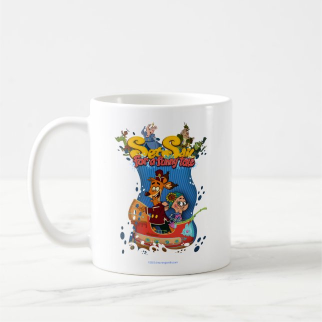 Navegar por una divertida taza de relatos (Izquierda)