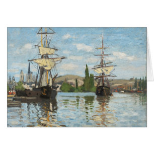Naves de Claude Monet el que montan en el Sena