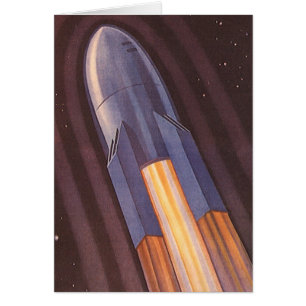 Naves Espaciales de Ciencia Ficción Vintage Cohete