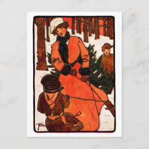 Navidad 1900 de Nouveau del arte