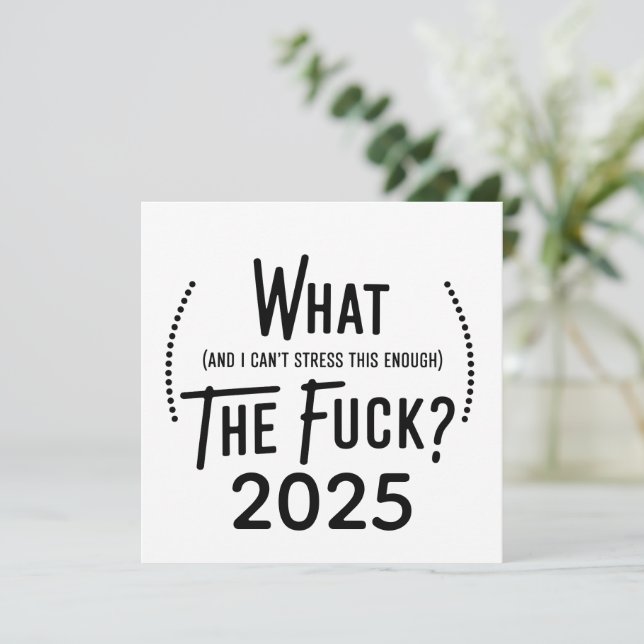 Navidad 2025 Qué y No Puedo Subrayar Esto Suficien (Anverso de pie)