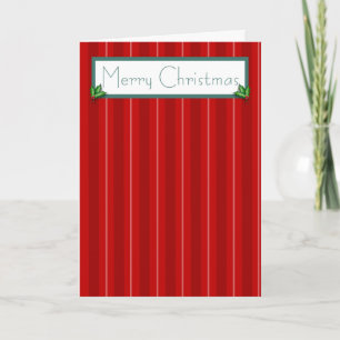 Navidad a rayas rojas