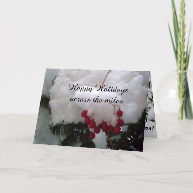 NAVIDAD A TRAVÉS de la tarjeta de las MILLAS (Anverso)