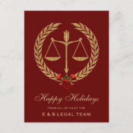 Navidad Abogado Simple Rojo