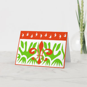 Navidad abstracto de la flor de lis