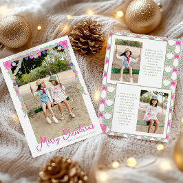 Navidad acuarela de arcos rosados calientes