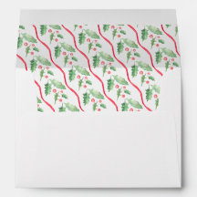Navidad Acuarela Personalizada con Acebo