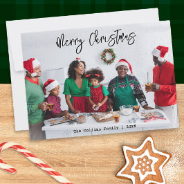 Navidad Alegre Foto Escritura Moderna Con Estilo