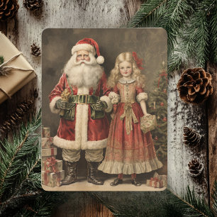 Navidad Alegre Rústica Con Santa Claus