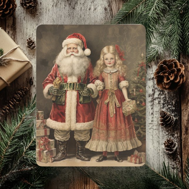 Navidad Alegre Rústica Con Santa Claus  (Subido por el creador)