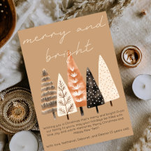 Navidad Alegre y Brillante Minimalista Boho Cute M
