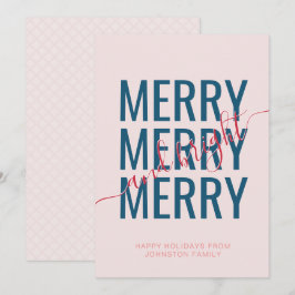 Navidad alegre y brillante rosa claro a cuadros