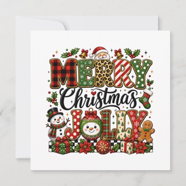 Navidad Alegre y Divertida (Anverso)