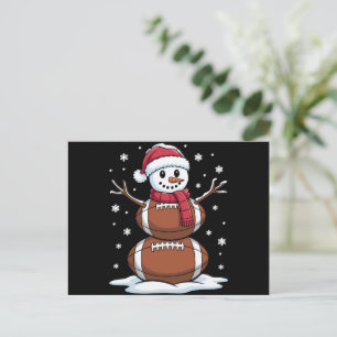Navidad americano de fútbol, muñeco de nieve, depo