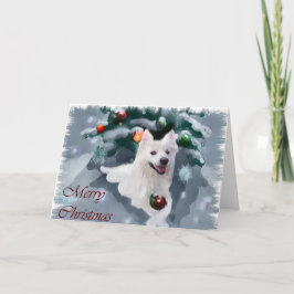 Navidad americano del perro esquimal