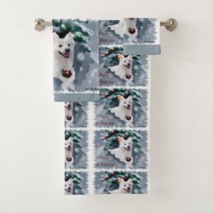 Navidad americano del perro esquimal
