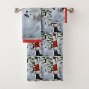 Navidad americano del perro esquimal