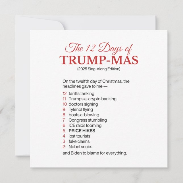 Navidad anti Trump (Anverso)