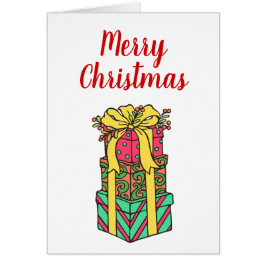 Navidad apilada y envuelta presenta navidades