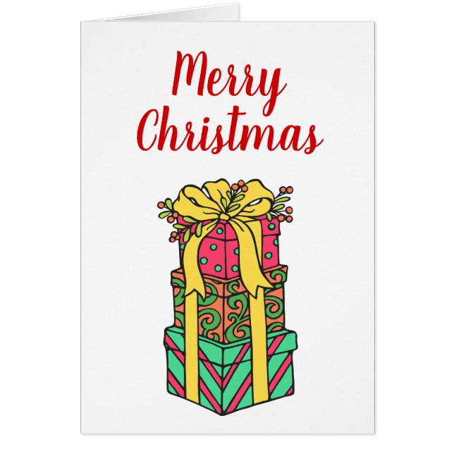 Navidad apilada y envuelta presenta navidades (Frente)