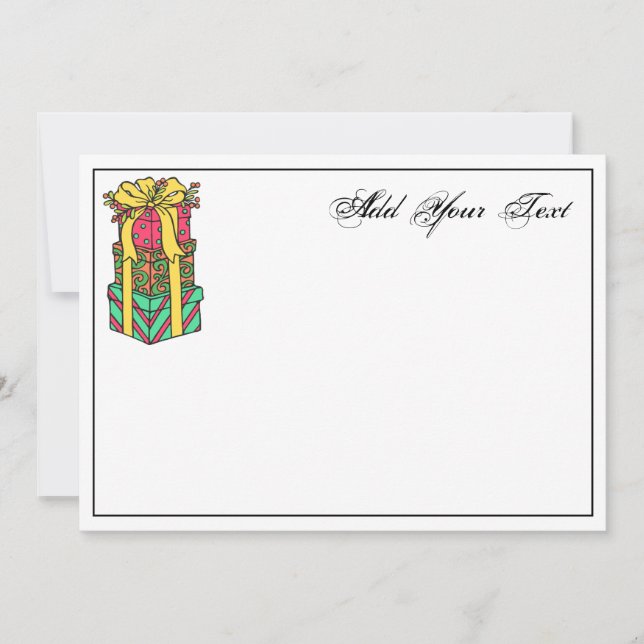 Navidad apilada y envuelta presenta navidades (Anverso)